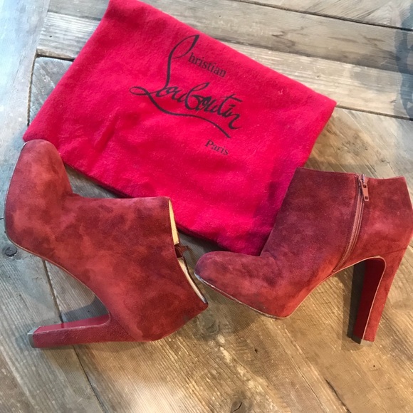 christian louboutin platform ankle boots